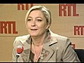 Marine Le Pen,  présidente du Front National, invitée de RTL le 15 juillet 2011