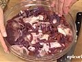 France: Coq Au Vin - Cut up and marinate chicken