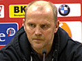 Thomas Schaaf und Thomas Tuchel vor der Presse