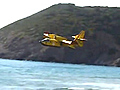 Canadair in azione a Funtanazza nella Marina di Arbus