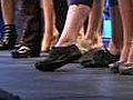 Shoes on the runway (the designer’s shoes,  not designer shoes)