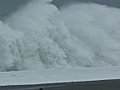 Huge Storm Waves Crash Ashore Stock Footage