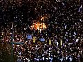 UNC fan celebrate at Chapel Hill