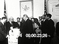 LBJ ACCEPTS TURKEY FROM DIRKSEN - HD