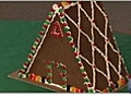 Decorating a Gingerbread House