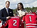 William und Kate spielen Hockey in Kanada