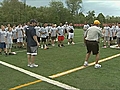 Patriots WR Wes Welker Hosts Football Camp