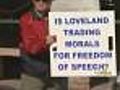 Crowds Gather To Protest Art Exhibit In Loveland