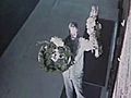 On Camera: Wreaths Stolen From Church