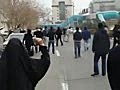 IRAN: Protesters attack security forces with rocks