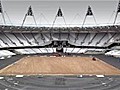 London 2012 Olympics: time lapse of Olympic stadium turf being laid