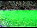 River Turns Bright Green