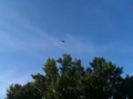 Strange Helicopter Hovering