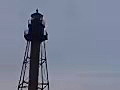 Royalty Free Stock Video SD Footage Lighthouse at Dusk in Marblehead,  Massachusetts