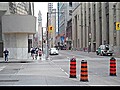 Downtown Toronto quiet on Sunday morning