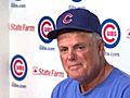 Lou Piniella after his final game as Cubs Manager