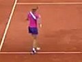 Luckiest Tennis Shot at French Open