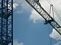 Royalty Free Stock Video HD Footage Tower Crane at a Construction Site in Orlando,  Florida