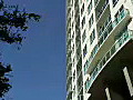 Royalty Free Stock Video HD Footage High Rise Apartment Building in Downtown Ft. Lauderdale,  Florida