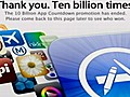 Apple Celebrates Ten Billionth App Download