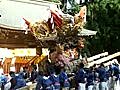 徳畑天神社　中村町　境内　屋台練り