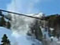 Snow Tornado Gets Too Close For Comfort