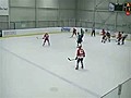 Hockey Player Breaks Stick On Opponent