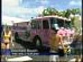 Pink Fire Truck Bring Cancer Awareness