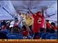 Fiesta en pleno vuelo