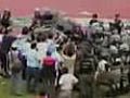 Riot at Bolivian football match