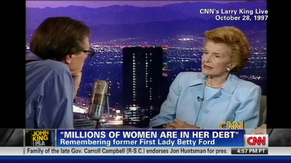 Larry King pays tribute to Betty Ford