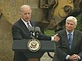 Biden,  Dodd appear together in Connecticut