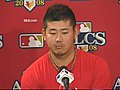 Matsuzaka talks importance of having Varitek