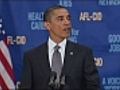 Obama speaks to AFL-CIO to beef up union support