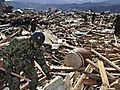 Satellite images from Japanese quake