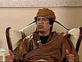 LIBYA: Gaddafi insists the unrest is down to al-Qaeda