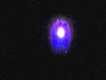 UFO COMET WITH TAIL VISIBLE FROM EARTH