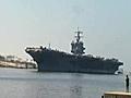 USS Enterprise travels to the Mediterranean