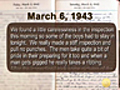 Lt. Reichard’s WWII Diary - March 6,  1943