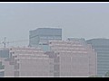 Calgary in smoky haze