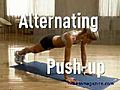 Alternating Push-up Fitness Video