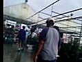Customers take cover as tornado hits