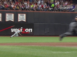 Ibanez’s diving catch