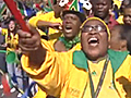 Fans cheer South Africa’s &#039;Bafana&#039; football team