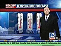 VIDEO: 13WHAM Weather Authority Midday Forecast &#8212; 4/7/09