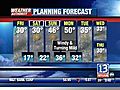 VIDEO: 13WHAM Weather Authority Evening Forecast, 12/11/08