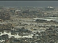 Japanese town swept away