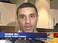 Spurs guard George Hill talks about facing LeBron James