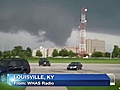 Raw: Tornado in Louisville