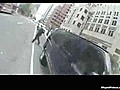 Biker Takes Out Pedestrian